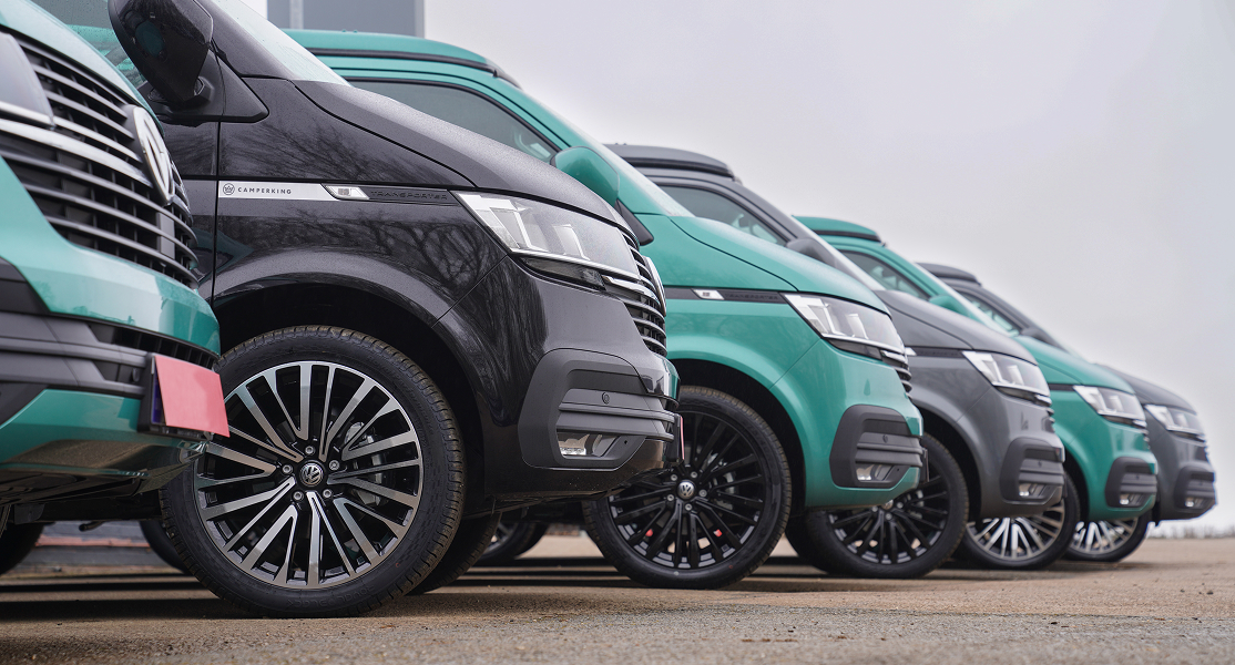 campervans lined up