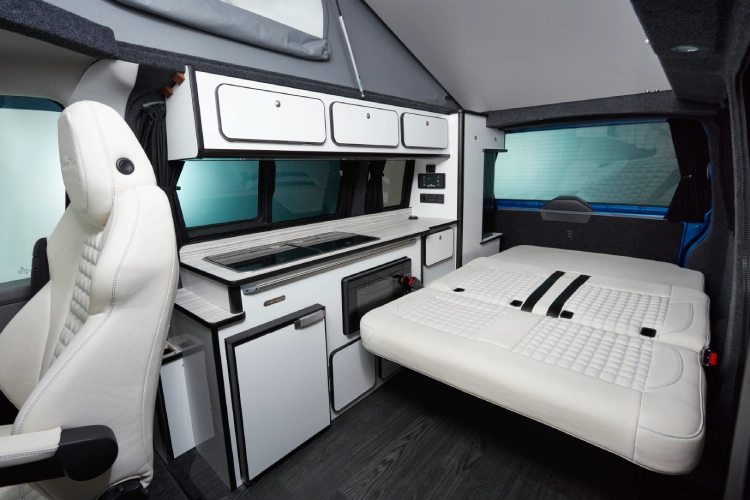 Monte carlo interior with folded down bed