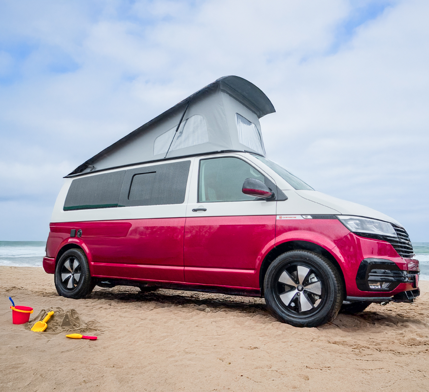 Van on the beach
