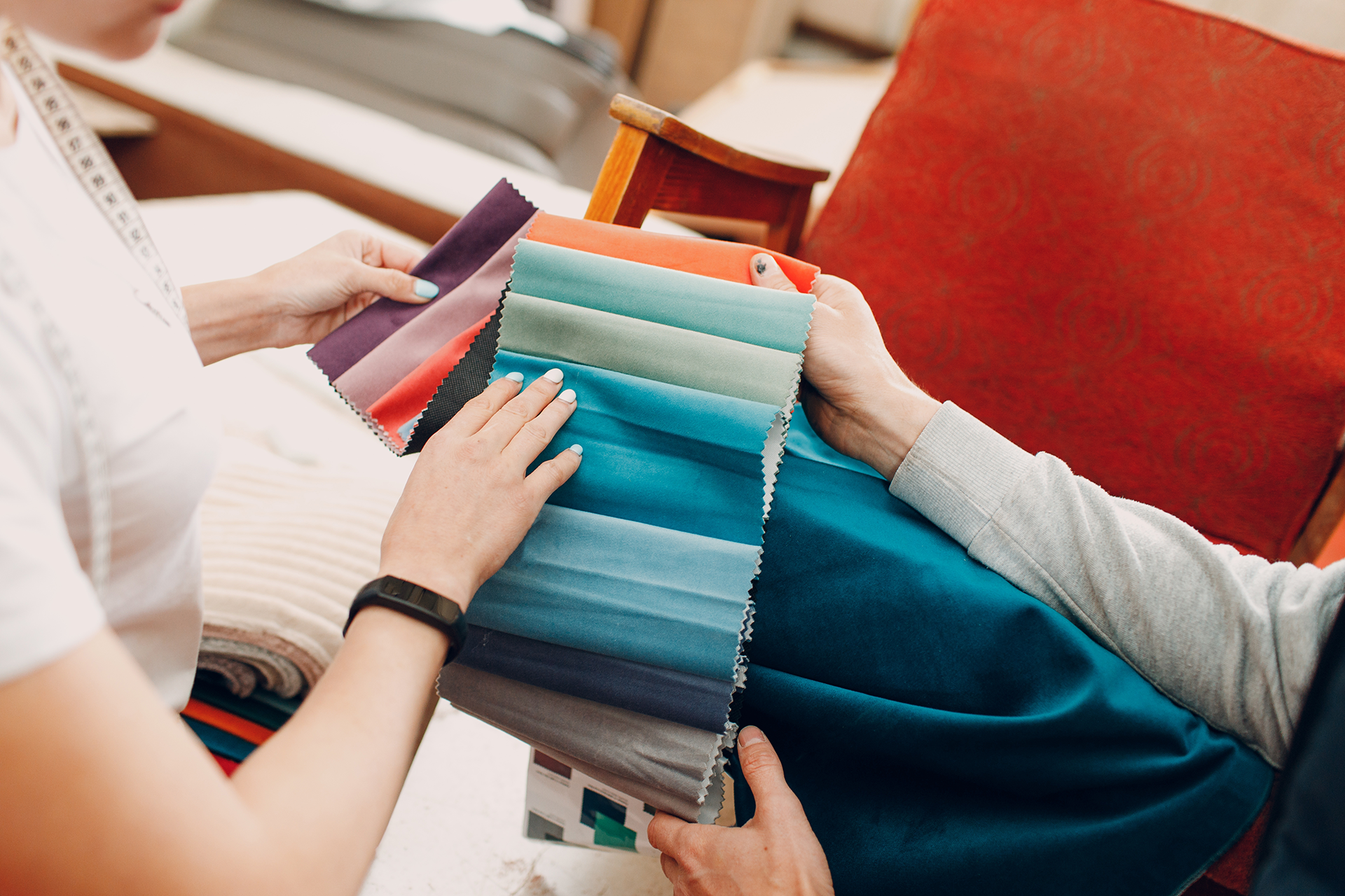 Choosing a fabric colour