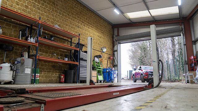 workshop, taken from the ground up