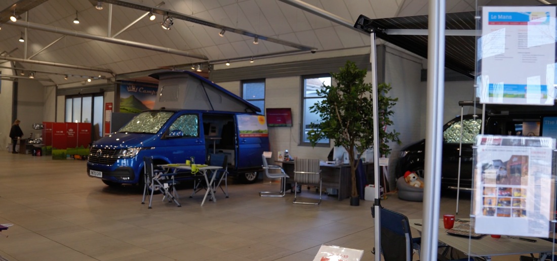 Inside our VW campervan showroom