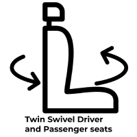 Twin Swivel Driver and Passenger Seats